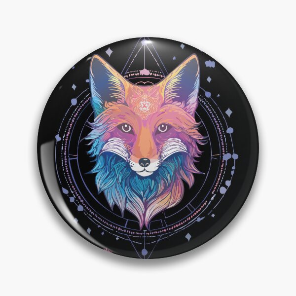 Item preview, Retro Neon Celestial Fox designed and sold by CosioInc.
