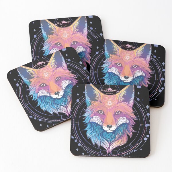 Item preview, Retro Neon Celestial Fox designed and sold by CosioInc.