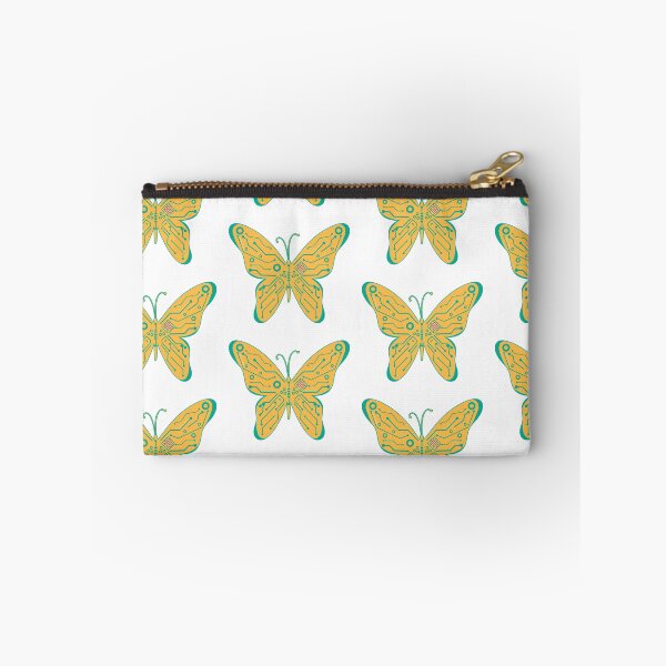 Artikelvorschau, gelbgrüner digitaler Schmetterling entworfen und verkauft von My-Red-Designs.