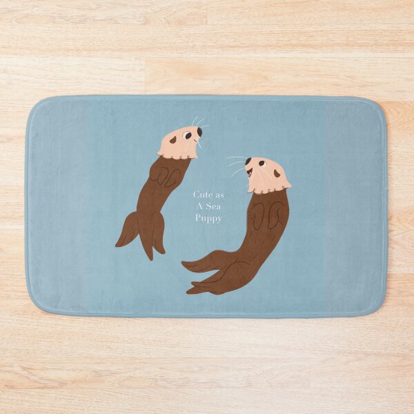 Item preview, Cute as a Sea Puppy Sea Otter Illustration designed and sold by Emily Weikle.