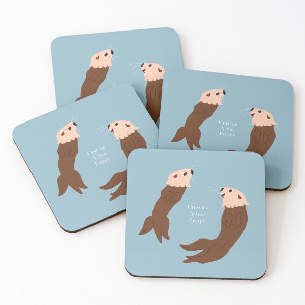 Item preview, Cute as a Sea Puppy Sea Otter Illustration designed and sold by Emily Weikle.