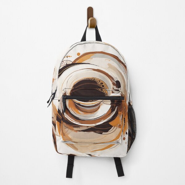 Item preview, Abstract Espresso Vortex Art Print designed and sold by PaintbrushPlace.