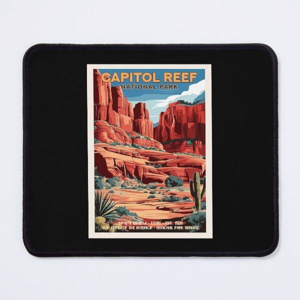Item preview, Capitol Reef National Park, Vintage Travel designed and sold by PinkandP.