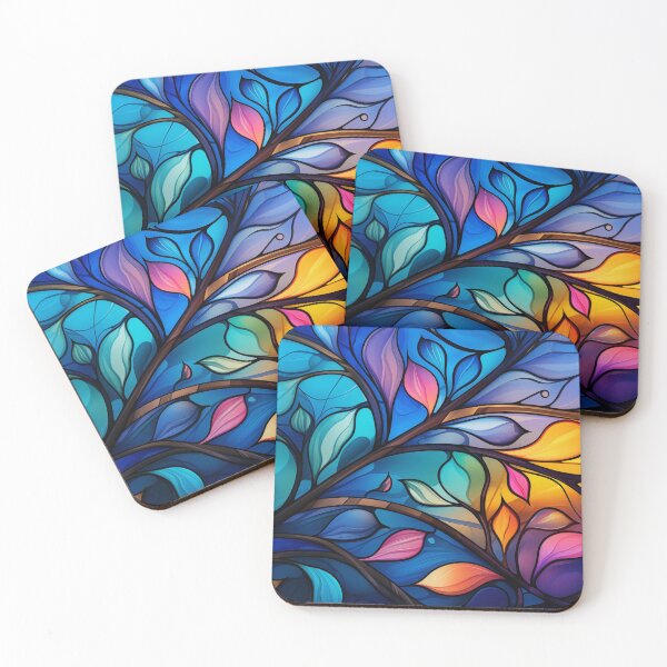 Item preview, Stained Glass of Say Goodbye to Autumn Leaves designed and sold by Cozirlax.