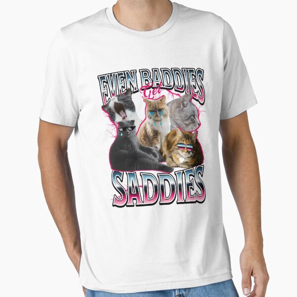 Item preview, Funny Cat Even Baddies Get Saddies Meme Funny designed and sold by Lunaralchemy.