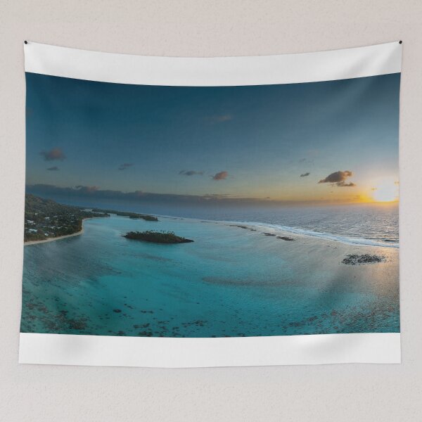 Item preview, Raro Lagoon sunrise views designed and sold by mattryanphoto.