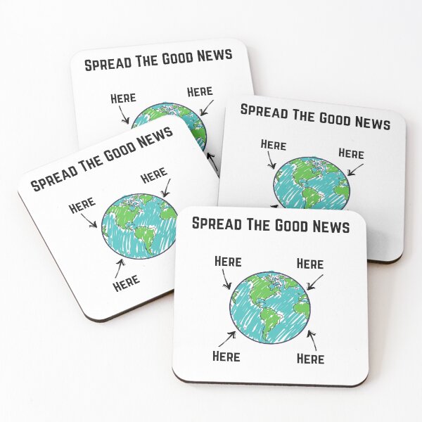 Item preview, Spread The Good News, black font designed and sold by Redeemed365.