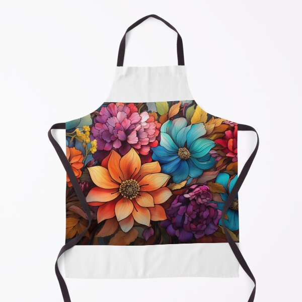 Item preview, Stained Glass of Vibrant Bloom Tapestry Flowers designed and sold by Cozirlax.