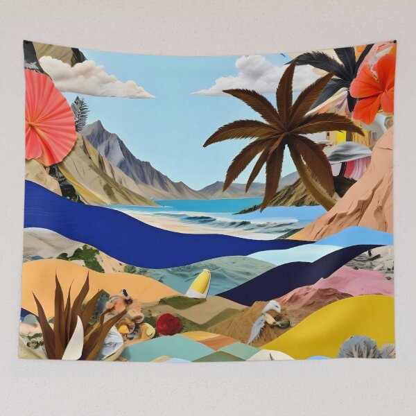 Item preview, The Beach Bound Surrealist 01, Collage Fantastic Surrealism Wild Fantasy, Ocean Beach Sea Avant-Garde, Creative Photographic Digital Abstract Graphic Art Print designed and sold by 83oranges.com.