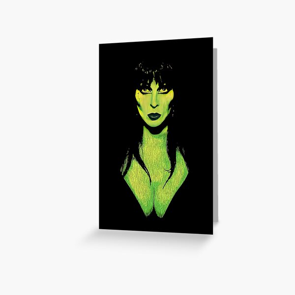 Vista previa del artículo con la obra «Cara de terror de Elvira», diseñado y vendido por GigiBonny.