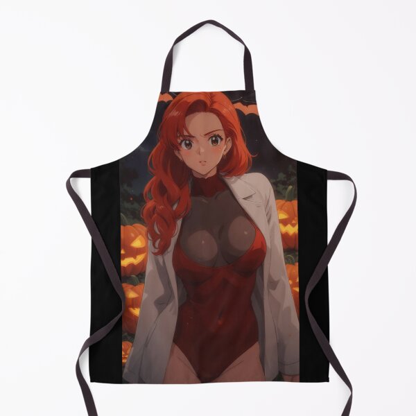 Item preview, Frowny Retro Anime Girl in Red One Piece designed and sold by KillerCrafts.