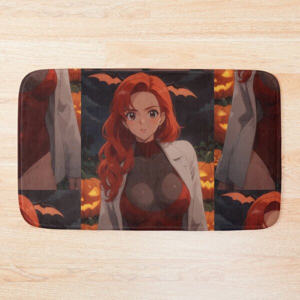Item preview, Frowny Retro Anime Girl in Red One Piece designed and sold by KillerCrafts.