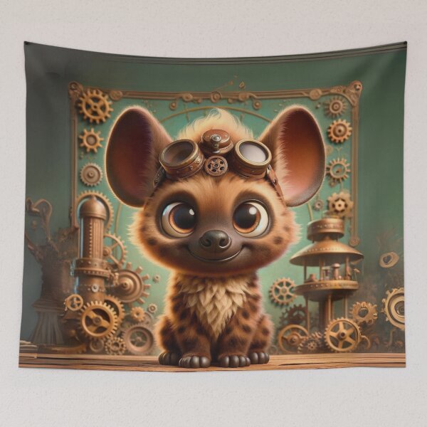 Item preview, Steampunk Brown Hyena designed and sold by Sillytoe.