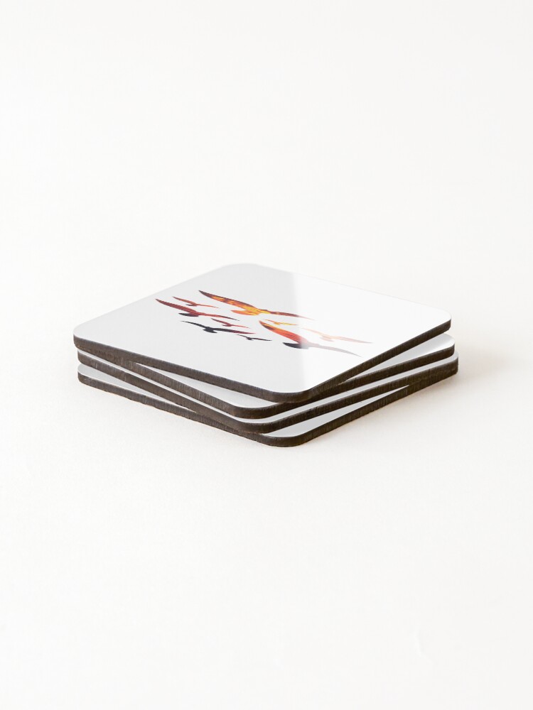 Thumbnail 4 of 5, Coasters (Set of 4), Fiery Flight Formation designed and sold by InkFool.