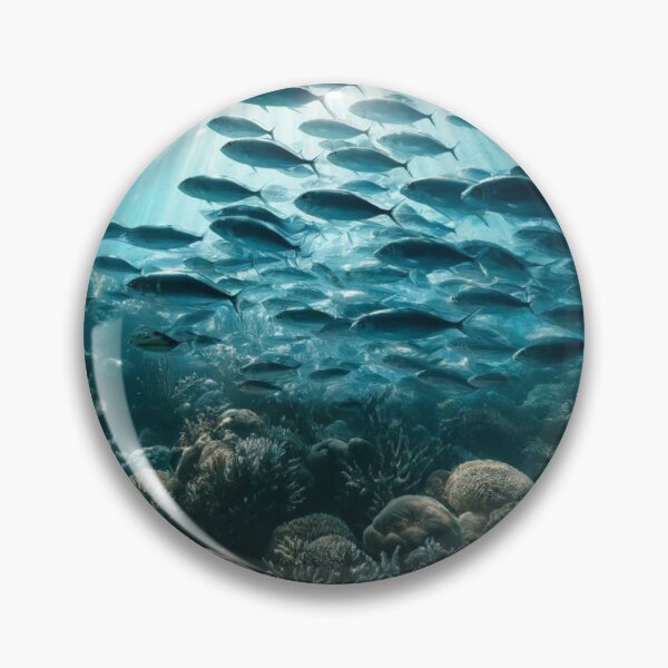 Item preview, School of Fish Swimming Over Coral Reef Sunlit Ocean Depths Phone Case for iPhone & Samsung – Marine Life Design designed and sold by thekop123shop.