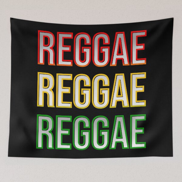 Item preview, Reggae lettering in red gold and green designed and sold by DaveDanchuk.