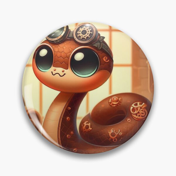 Item preview, Steampunk Brown Snake designed and sold by Sillytoe.