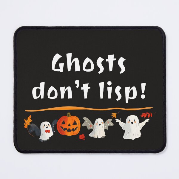 Item preview, Ghosts Don’t Lisp - Fun Halloween Speech Therapy t-shirt designed and sold by SmartPatterns.