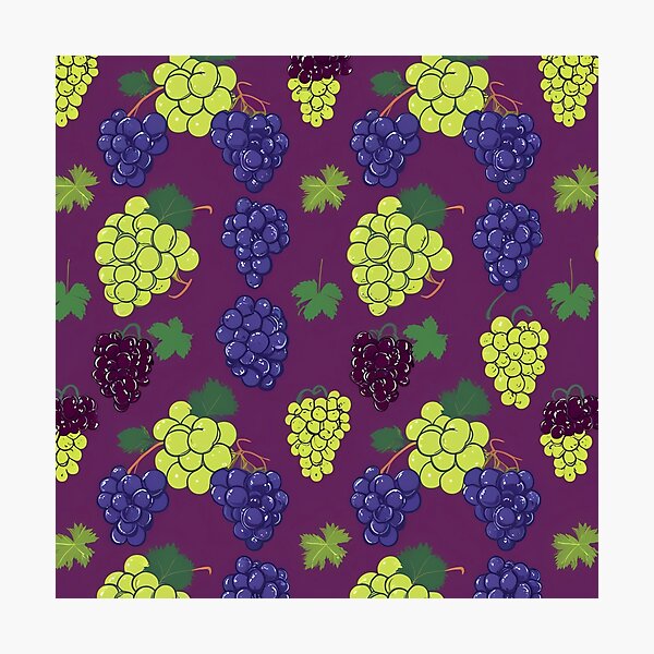 Item preview, Cute Grapes Pattern designed and sold by VividMusesPulse.
