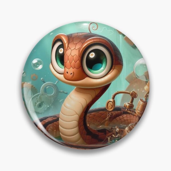 Item preview, Steampunk Brown Water Snake designed and sold by Sillytoe.