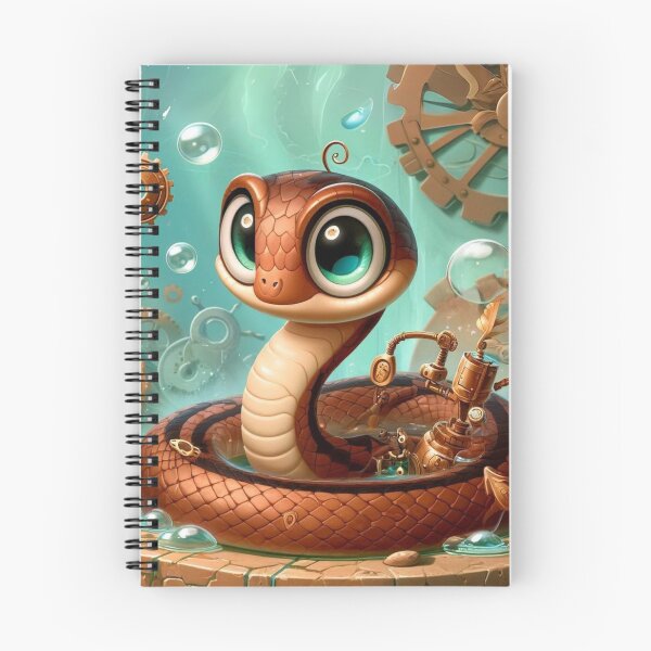 Item preview, Steampunk Brown Water Snake designed and sold by Sillytoe.