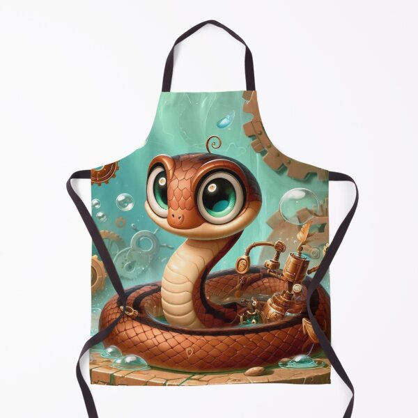 Item preview, Steampunk Brown Water Snake designed and sold by Sillytoe.