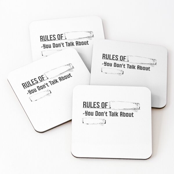 Item preview, First rule of Fight Club (white) designed and sold by Uni Designs.