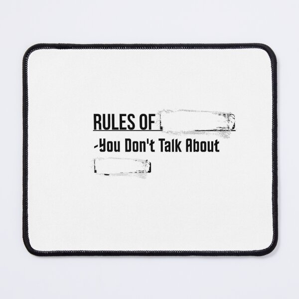 Item preview, First rule of Fight Club (white) designed and sold by Uni Designs.