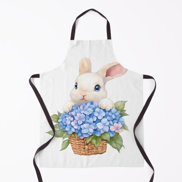 Item preview, Charming watercolor clip art featuring a cute rabbit holding a hydrangea bouquet, perfect for crafting, decor, or printables with a soft, whimsical aesthetic. designed and sold by Jayjaynaenae.