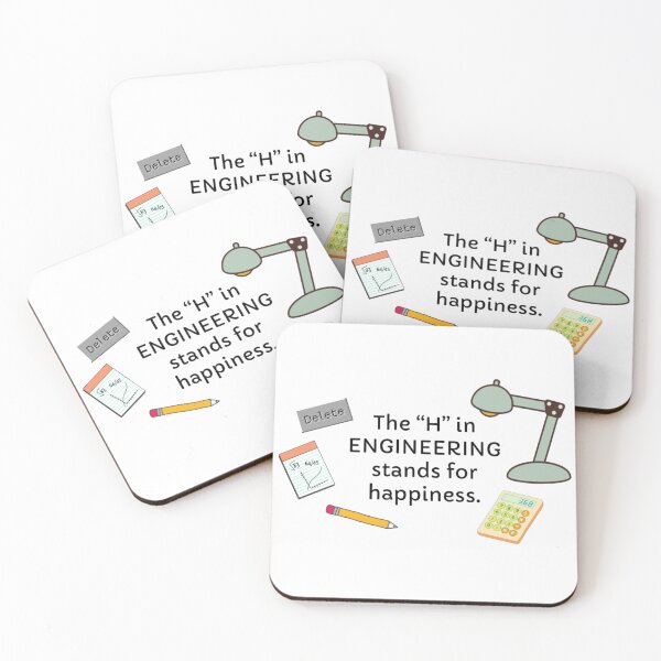 Item preview, The H in engineering stands for happiness designed and sold by FunandWhimsy.