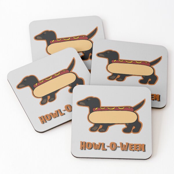 Item preview, Halloween Black/Tan Dachshund- Hot Dog Costume designed and sold by NDeYoungLLC.