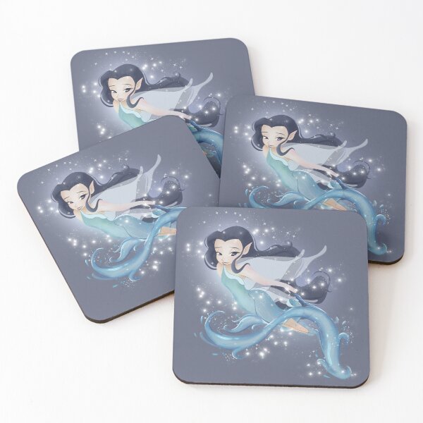 Item preview, Beautiful Silver Water Fairy Fantasy Art Illustration designed and sold by Emily Weikle.
