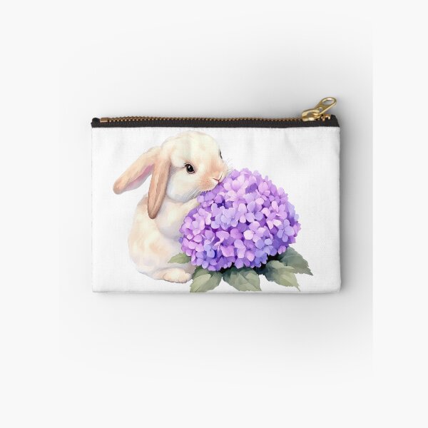 Item preview, Rabbit with purple Hydrangea designed and sold by Jayjaynaenae.
