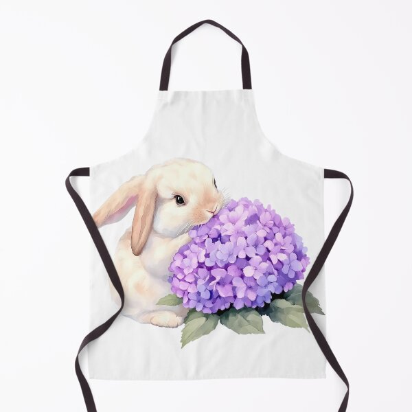 Item preview, Rabbit with purple Hydrangea designed and sold by Jayjaynaenae.