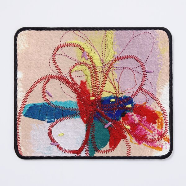 Item preview, Abstract Textured Flower in Red designed and sold by leahgay.