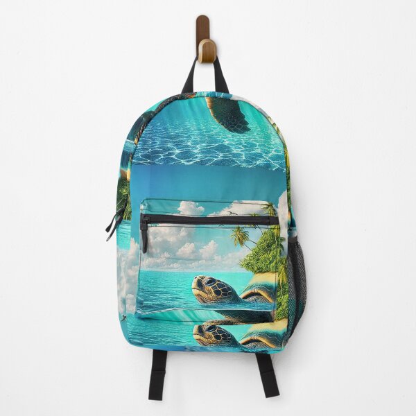 Item preview, Giant Sea Turtle Island | Fantasy Ocean Wall Art for Home Decor designed and sold by Vin Zzep.