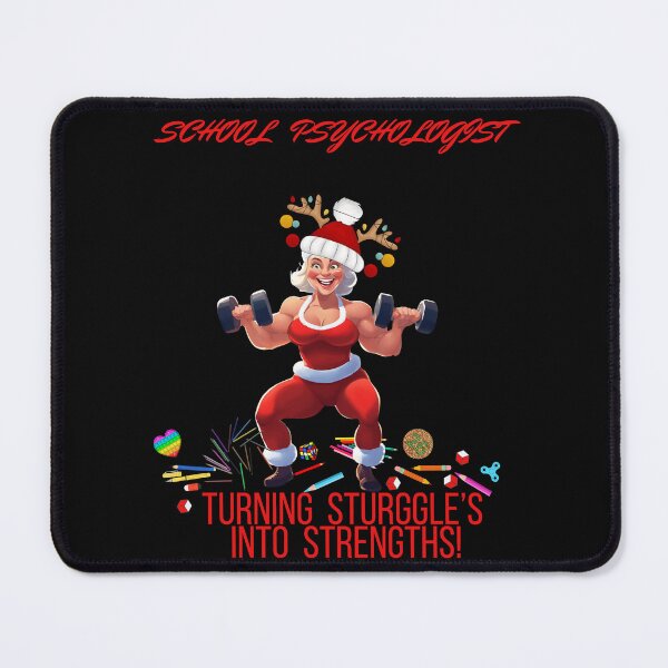 Item preview, Turning Struggles into Strengths, Mrs. Claus School Psychologist Christmas Shirt designed and sold by ArtofMac.