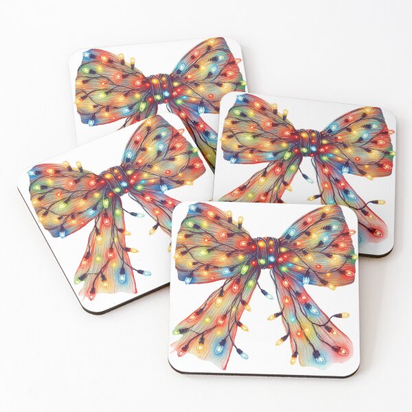 Item preview, Festive Christmas Bow with Colorful Holiday Lights designed and sold by CultDigHoriz.