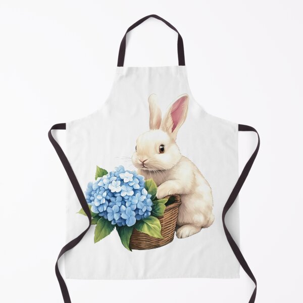 Item preview, Rabbit with blue Hydrangea basket designed and sold by Jayjaynaenae.