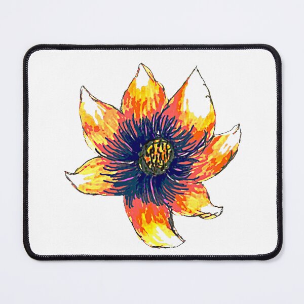 Item preview, PRETTY ORANGE FLOWER, HAND DRAWN FLOWER designed and sold by larissa-myrie.