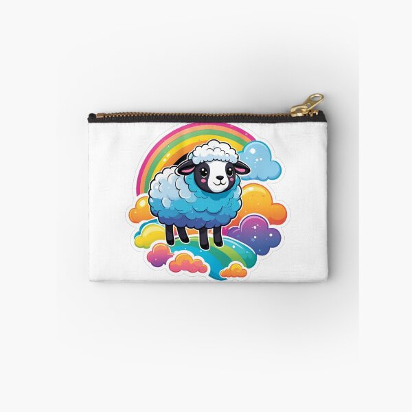Item preview, Sheep with Rainbow Sticker. Kawaii Stickers. Birthday and Gifts.  designed and sold by Aknarin Thika.