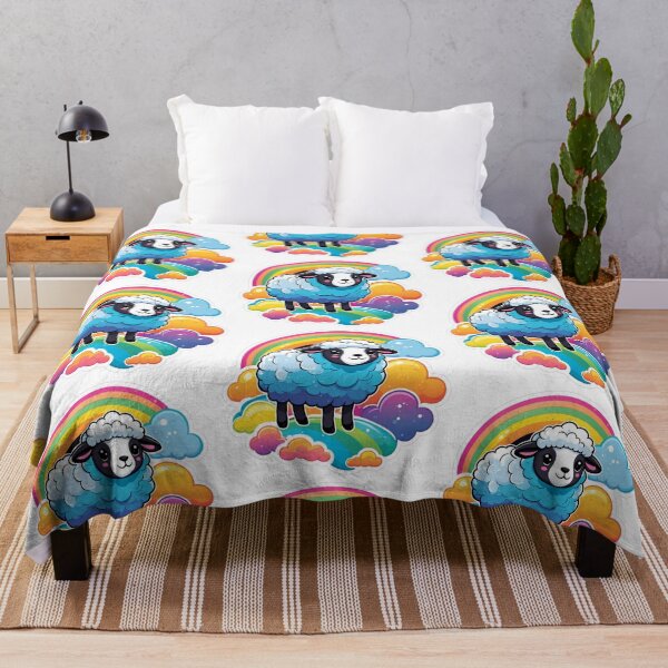 Item preview, Sheep with Rainbow Sticker. Kawaii Stickers. Birthday and Gifts. designed and sold by Aknarin Thika.