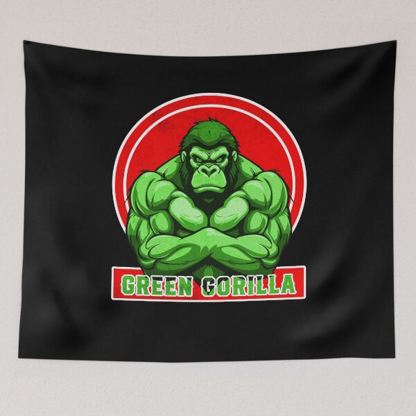 Item preview, Green Gorilla Vector Art. designed and sold by Mahesh95singh.