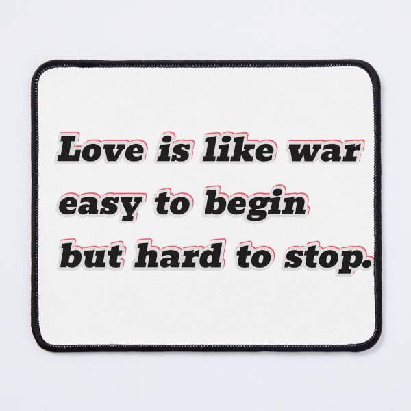 Item preview, Love is like war designed and sold by Daofa.
