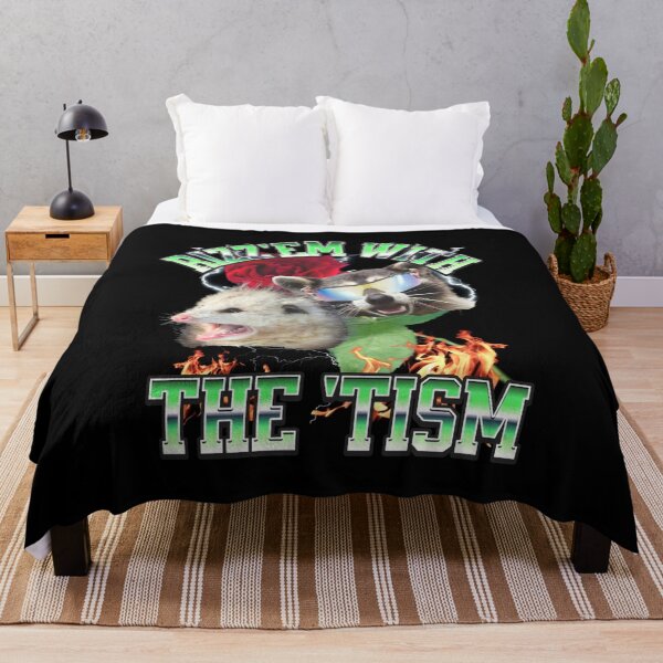 Item preview, Rizz Em With The Tism Raccoon Autism Awareness opossum designed and sold by LeoVargasVelha.