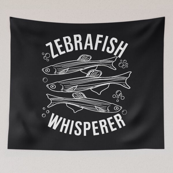 Item preview, Zebrafish Whisperer Cute Simple Line Art Fish designed and sold by HowToCanadian.