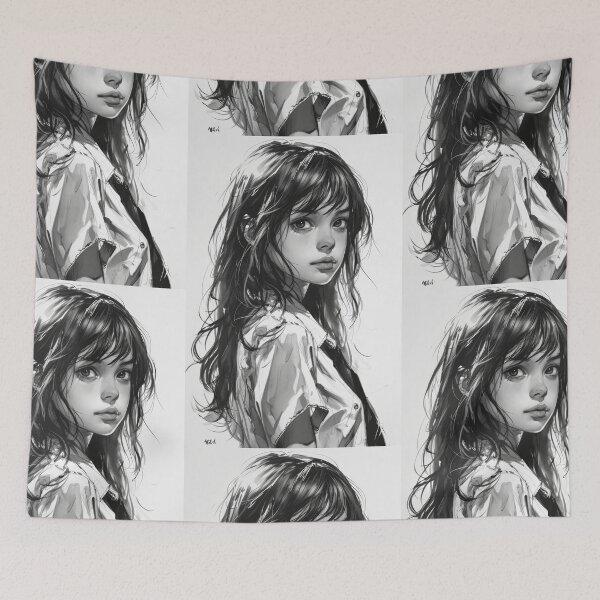 Item preview, Portraits of Young Women in Anime and Manga Style designed and sold by Piotrek0001.