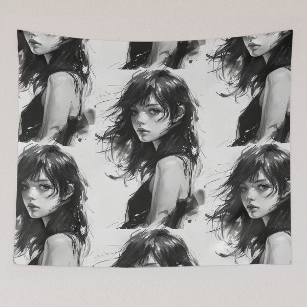 Item preview, Diverse Portraits of Young Women in Anime Style designed and sold by Piotrek0001.