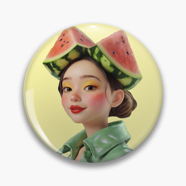 Item preview, Watermelon Whimsy: A 3D Portrait of Creative Beauty designed and sold by Blossence Designs.