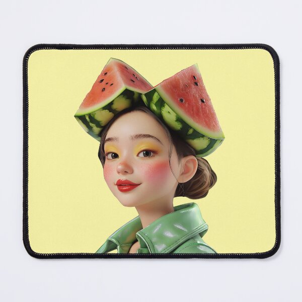 Item preview, Watermelon Whimsy: A 3D Portrait of Creative Beauty designed and sold by Blossence Designs.